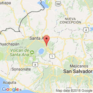 Localización de El Congo en Santa Ana