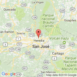 Localización de Barva en Heredia