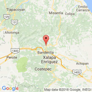 Localización de Coacoatzintla en Veracruz de Ignacio de la Llave
