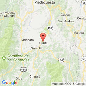 Localización de Curití en Santander