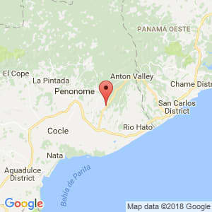Localización de Antón en Coclé