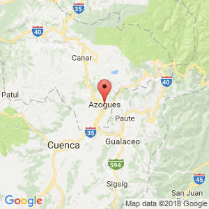 Localización de Azogues en Cañar
