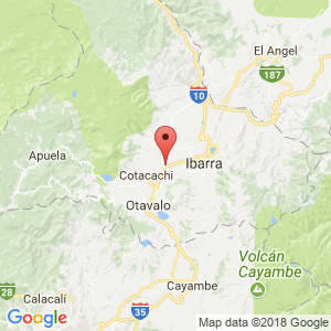 Localización de Atuntaqui en Imbabura