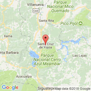 Localización de Santa Cruz de Yojoa en Cortés