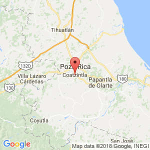 Localización de Coatzintla en Veracruz de Ignacio de la Llave