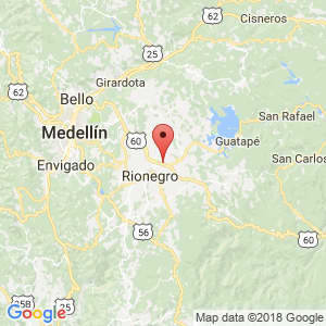 Localización de Marinilla en Antioquia