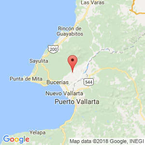 Localización de Bahía de Banderas en Nayarit