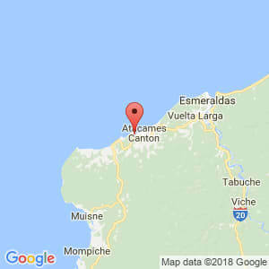 Localización de Sua en Esmeraldas
