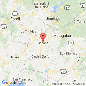 Localización de Sébaco en Matagalpa