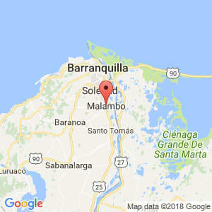 Localización de Malambo en Atlántico