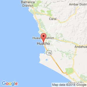 Localización de Huacho en Lima Provincias