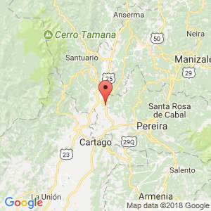 Localización de La Virginia en Risaralda