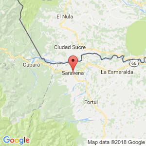 Localización de Saravena en Arauca