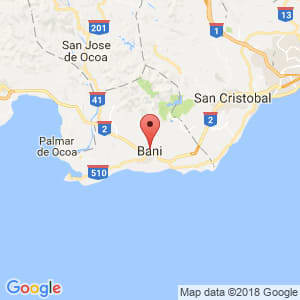 Localización de Baní en Peravia