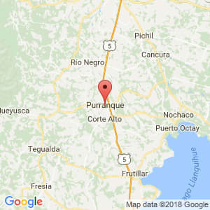 Localización de Purranque en Los Lagos