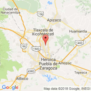 Localización de Santa Catarina Ayometla en Tlaxcala