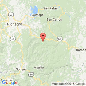 Localización de San Francisco en Antioquia