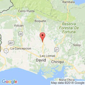 Localización de Dolega en Chiriquí