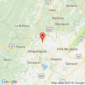 Localización de Saboyá en Boyacá