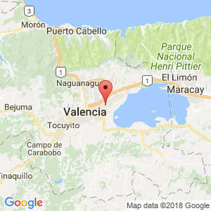 Localización de Los Guayos en Carabobo