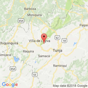 Localización de Chiquiza en Boyacá