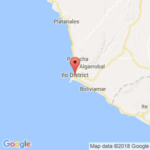 Localización de Ilo en Moquegua