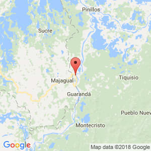 Localización de Achí en Bolívar Localización de Achí en Bolívar