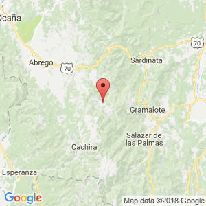 Localización de Villa Caro en Norte de Santander