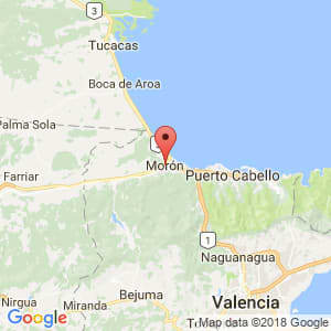 Localización de Morón en Carabobo