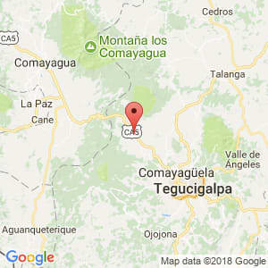 Localización de Amarateca en Francisco Morazán