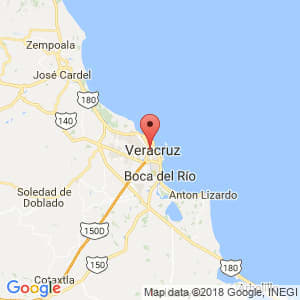 Localización de Veracruz en Veracruz de Ignacio de la Llave