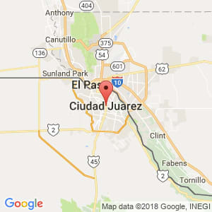 Localización de Juárez en Chihuahua