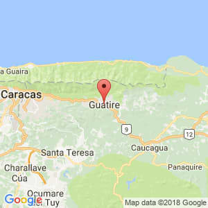 Localización de Guatire en Miranda