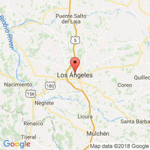 Localización de Los Ángeles en Biobío