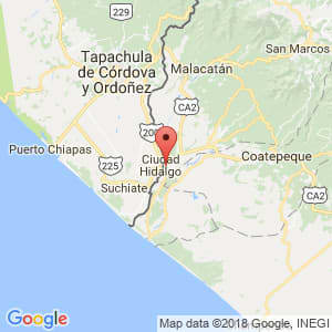 Localización de Tecún Umán en San Marcos