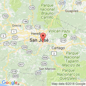 Localización de San Francisco de Dos Rios en San José