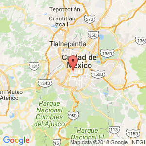 Localización de Benito Juárez en Distrito Federal
