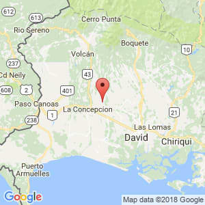 Localización de Boquerón en Chiriquí