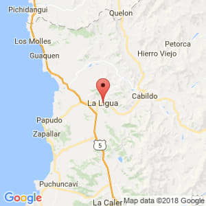 Localización de La Ligua en Valparaíso