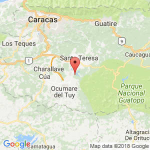 Localización de San Francisco de Yare en Miranda