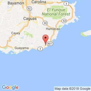 Localización de Maunabo en Guayama