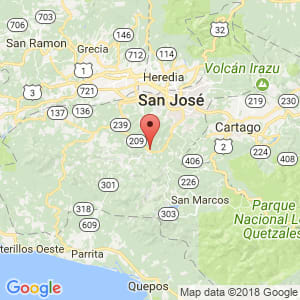 Localización de Acosta en San José