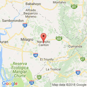 Localización de Naranjito en Guayas