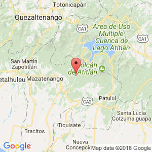 Localización de Chicacao en Suchitepéquez