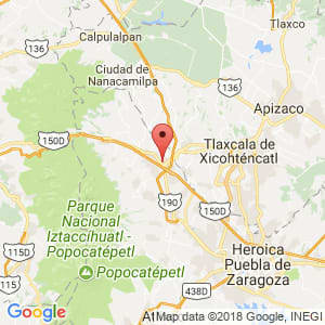 Localización de San Martín Texmelucan en Puebla