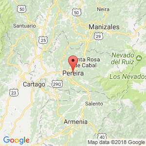 Localización de Pereira en Risaralda
