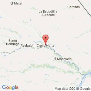 Localización de Cravo Norte en Arauca
