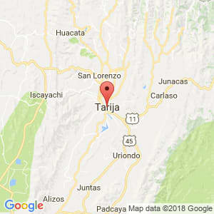 Localización de Tarija en Tarija