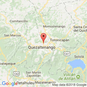 Localización de Olintepeque en Quetzaltenango