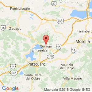 Localización de Quiroga en Michoacán de Ocampo